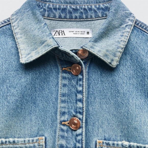 Zara Z1975 DENIM DRESS - Picture 4 of 9